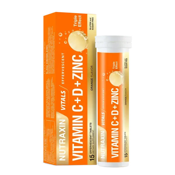 Nutraxin Effervescent Vitamin C-D-Zinc