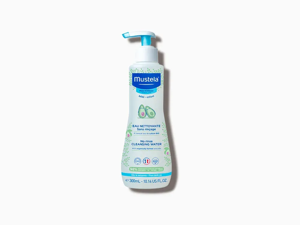 Mustela Organik Avokado İçeren Durulama Gerektirmeyen Bebek Temizleme Suyu