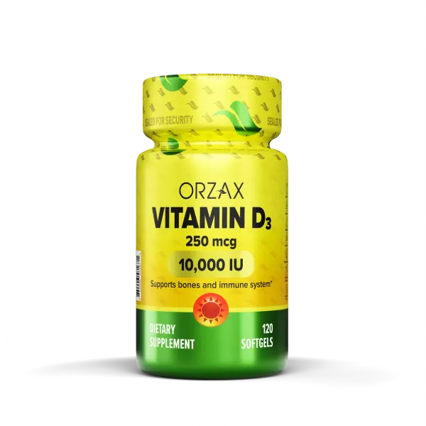 Orzax Vitamin D3 10,000 IU