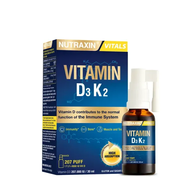 Nutraxin Vitamin D3K2 Spray
